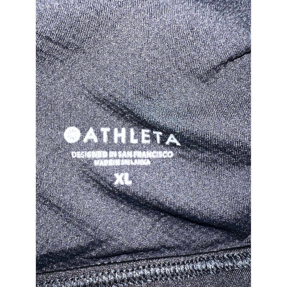 Athleta Women Black Square Neck Multi-Strap Sports Bra XL Activewear - Picture 4 of 8